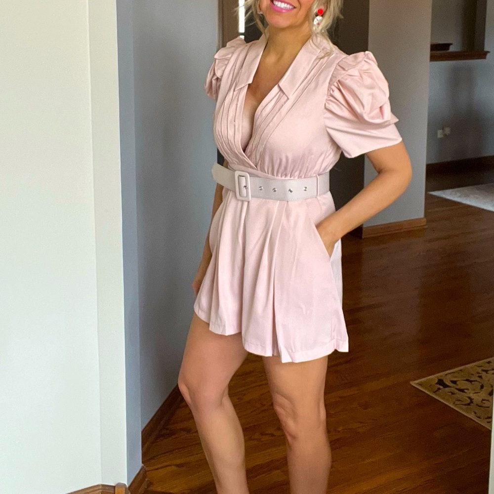 New-Dusty Pink Romper
